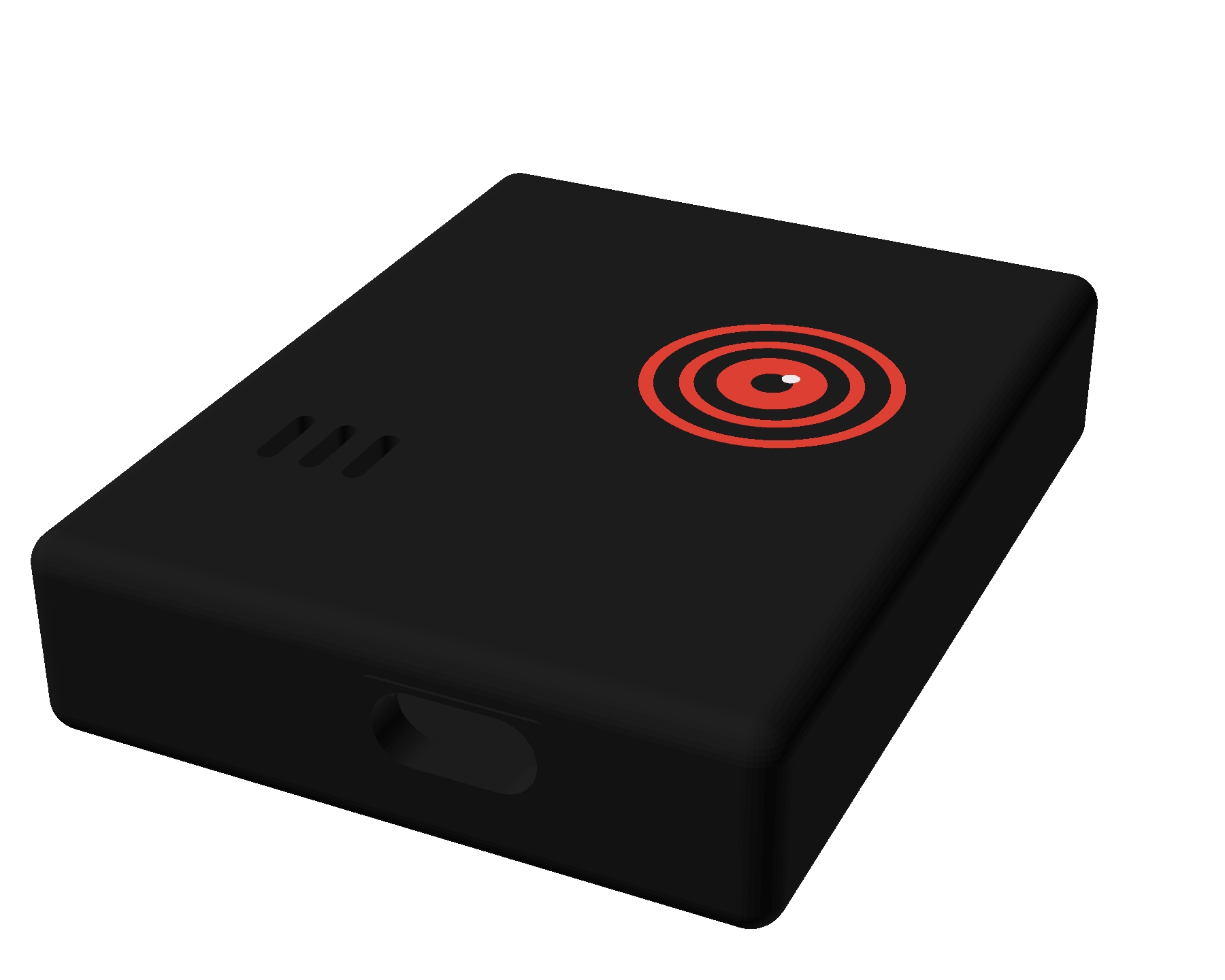beacon slim, matte black pocket detector